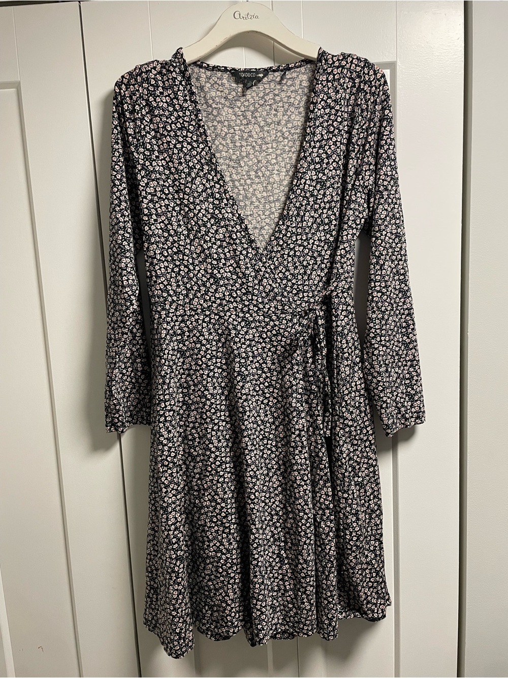 Toad&Co Organic Cotton Ditsy Floral Long Sleeve Wrap Dress Cottagecore